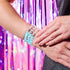 Bracelet mauvais œil en verre Firefly | Argent sterling 925 | Blanc